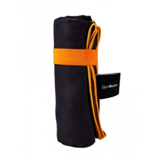 Gyorsan száradó sporttörölköző Black/Orange - GymBeam